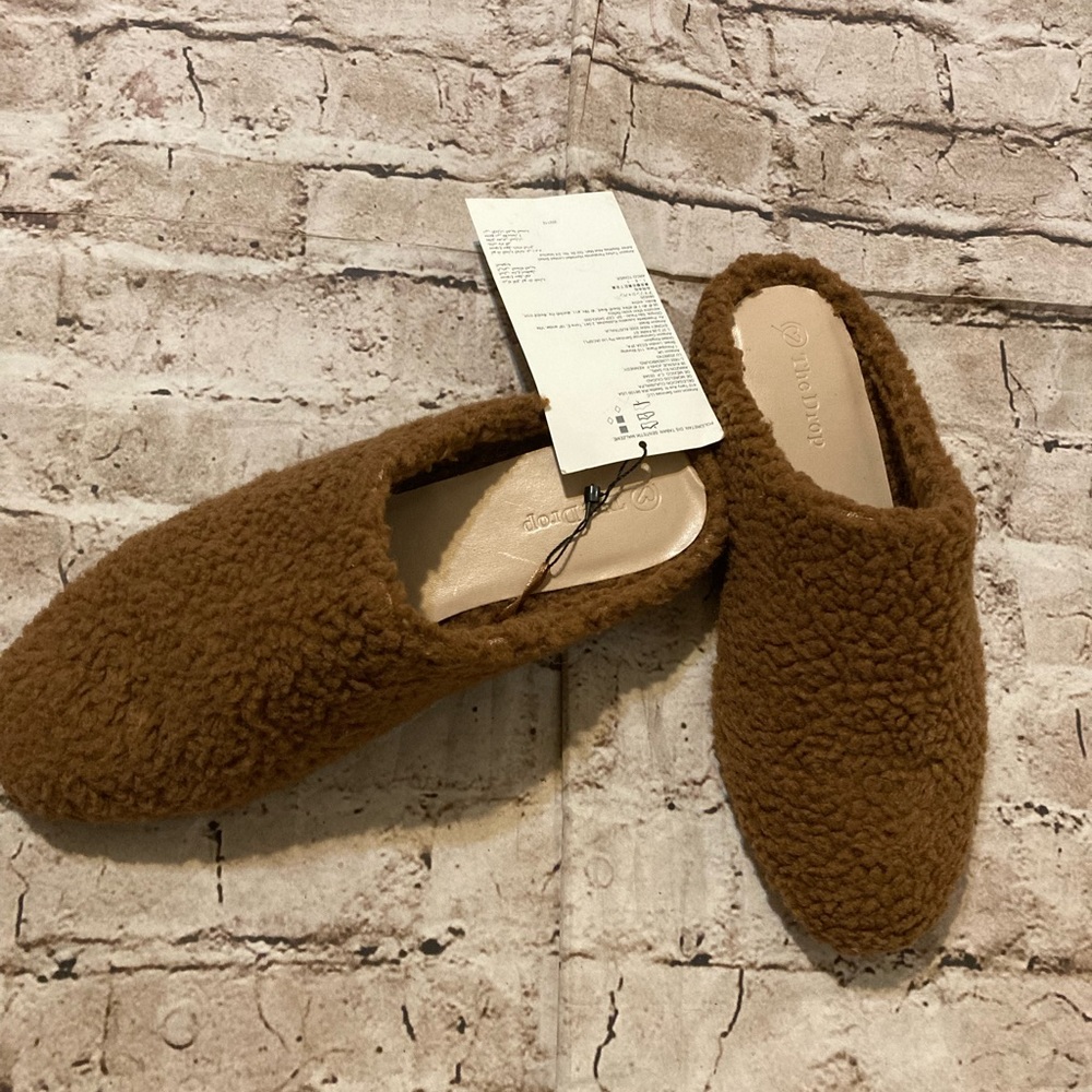 NWT The Drop Ferri Mules slide cognac color shoes  7.